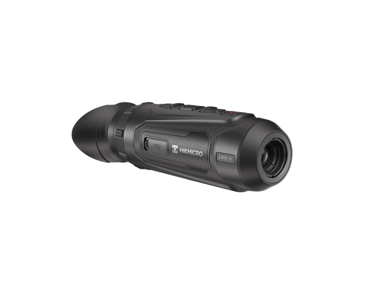 Render urządzenia Hikmicro Lynx LH15 3.0 widok od przodu pod kątem