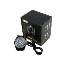 Mini kamera w zegarku dyktafon szpiegowski 32GB na rękę tryb nocny