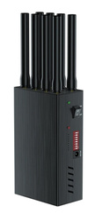 Profesjonalny zagłuszacz Jammer 2G 3G 4G 5G 5,8G WIFI VHF UHF GSM LTE 10 anten 12W
