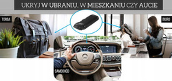 Dyktafon szpiegowski podsłuch dyskretny MKX mini 8GB 15h