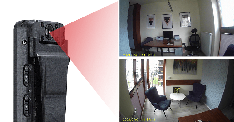 mini kamera z zasilaniem obraz nagrywania