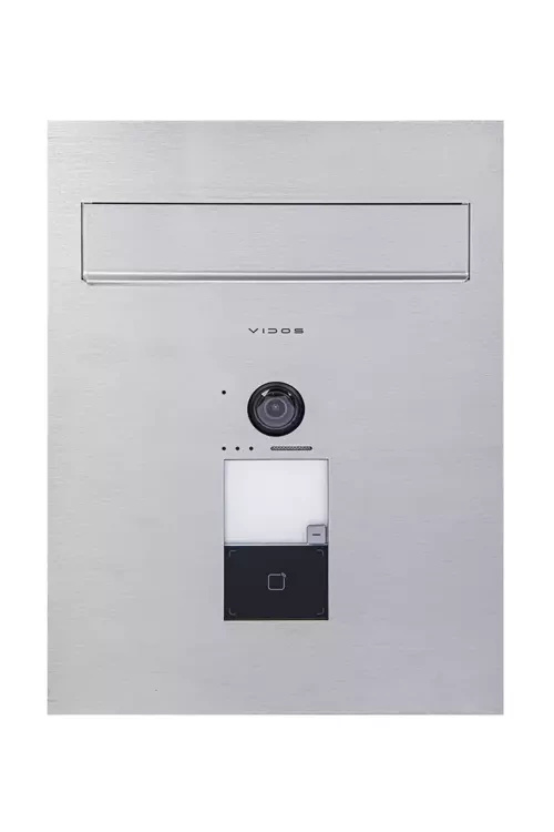 ZESTAW SKRZYNKA NA LISTY Z WIDEOFONEM S2401-SKP + MONITOR WIDEOFONU IP M2010 VIDOS ONE + Switch POE 42/60