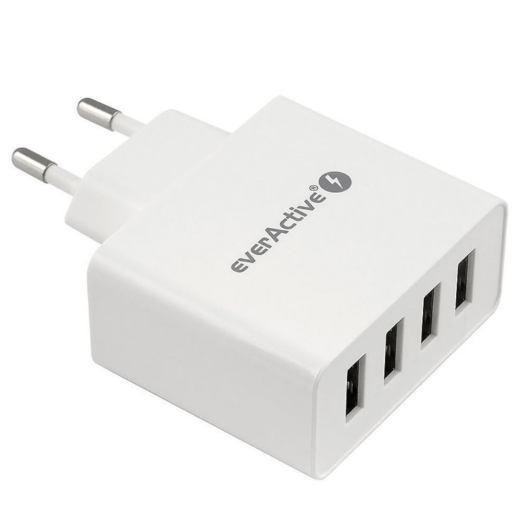 Ładowarka sieciowa everActive SC-400 4xUSB 5A