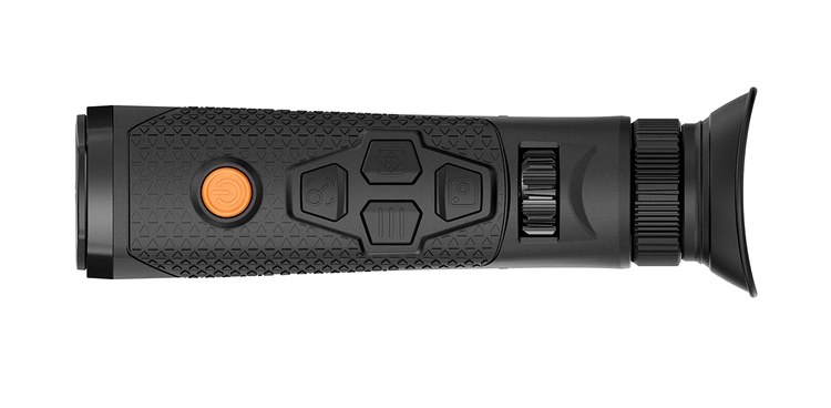 Urządzenie RIX TITAN T6 LRF - render od góry pokazuje przyciski oraz pokrętło