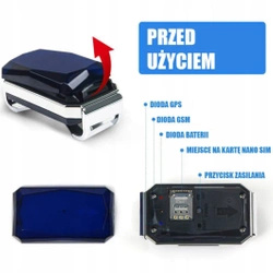 Lokalizator GPS dla Psa i Kota MK12P 25g Lekki Skórzana Obroża