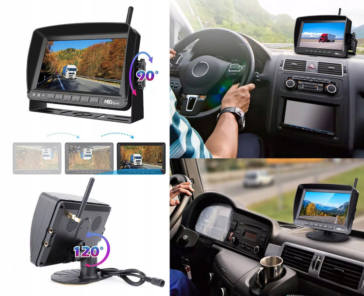 Profesjonalna Kamera cofania MBG line SNR-CX77+ 4x607T1 + 64GB