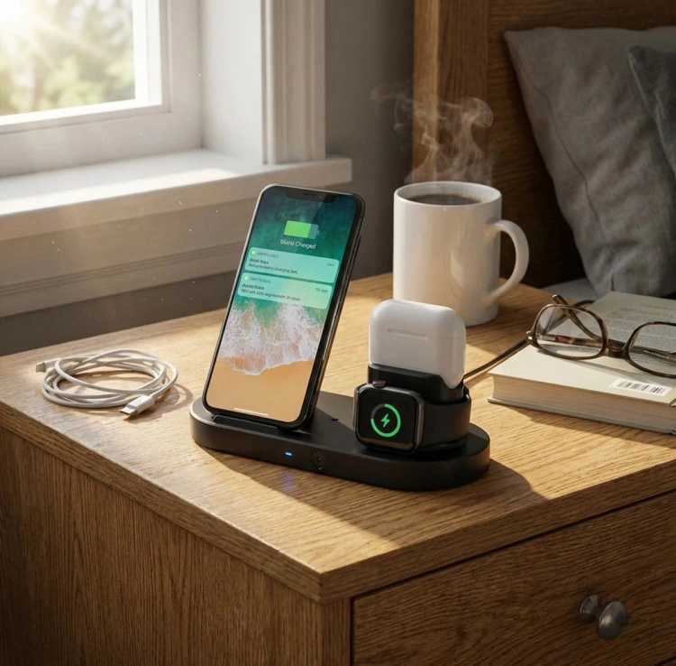 Ładowarka indukcyjna ukryta kamera WiFi z podglądem na żywo MKW55