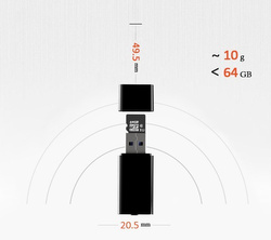 Powystawowy Podsłuch pendrive 64gb UR-01 24h nagrywania 192kbps
