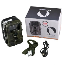 Zestaw Fotopułapka TOPHUNT HC800A + Karta SD 32 GB + 8xAA