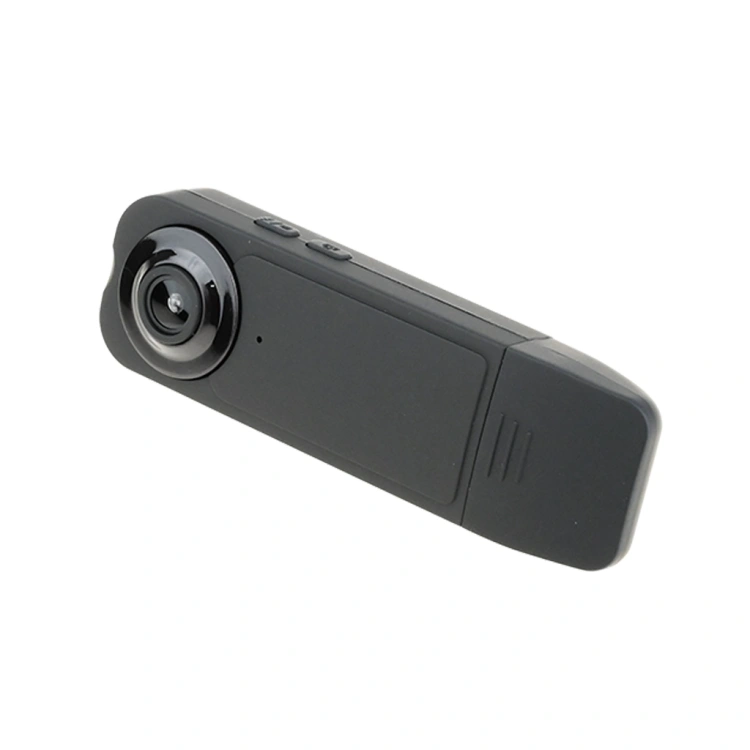 Mini kamera A18 z klipsem mocującym, widok ogólny urządzenia