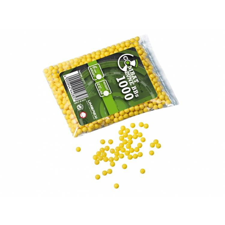 WYPRZEDAŻ Kulki BB do ASG Combat Zone Basic 0,12 g 6 mm 1000 szt.