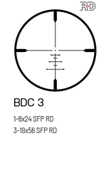 Luneta MeoPro R6  1-6x24 SFP RD - BDC 3