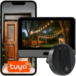 Wizjer elektroniczny judasz z czujnikiem ruchu JDS1 tryb nocny