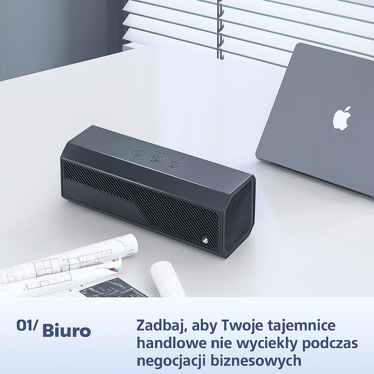 OUTLET Zagłuszacz podsłuchów nagrywania MKF16 szumidło dźwięku OUTLET (PRODUKT BEZ ORYGINALNEGO OPAKOWANIA)