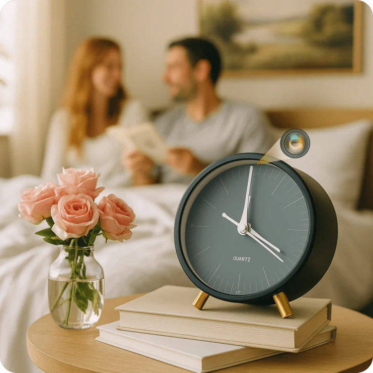 Ukryta mini kamera w budziku z czujnikiem ruchu WiFi GTW217 