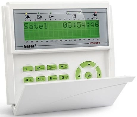 Manipulator Satel Integra  INT-KLCD-GR Zielony