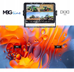 Zestaw Cofania Kamera Full HD Monitor IPS 10.1" 12-36V obsługa do 4 kamer