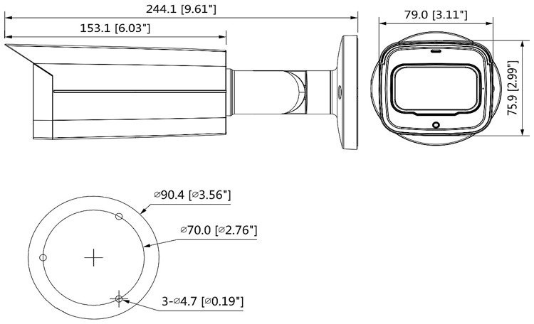 WYPRZEDAŻ Kamera Analog HD 5Mpx DH-HAC-HFW2501T-Z-A-27135 Dahua