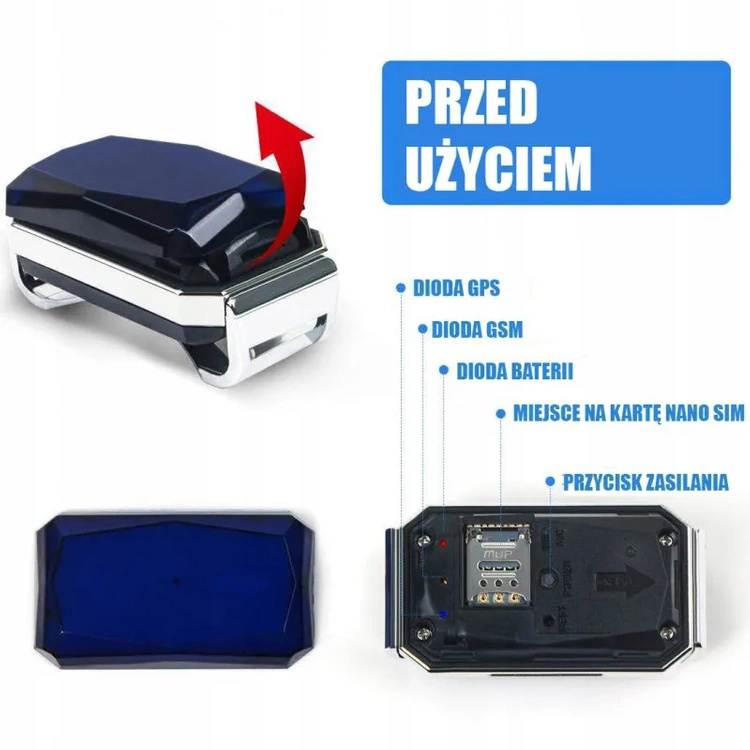 Lokalizator GPS dla Psa i Kota MK12P 25g Lekki Skórzana Obroża