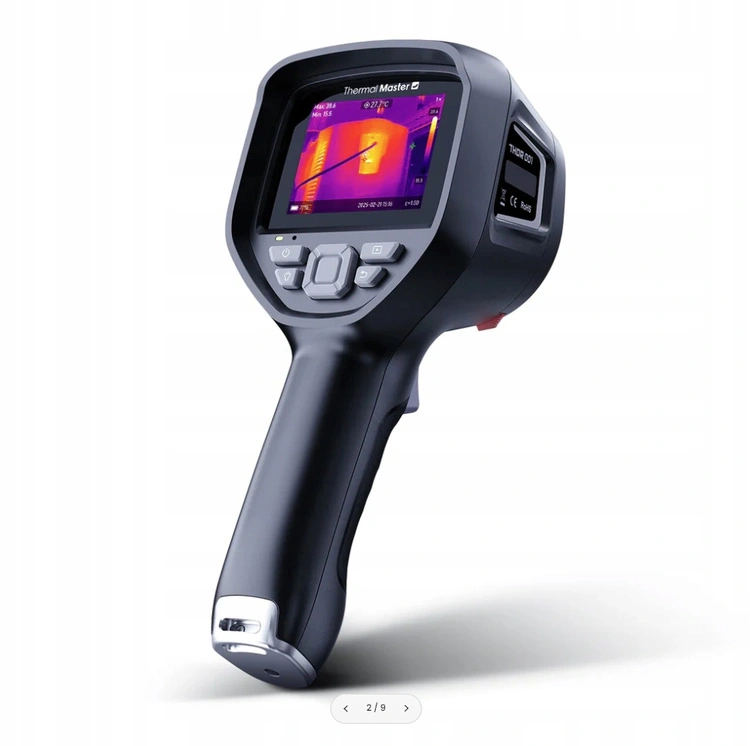 Kamera termowizyjna Thermal Master THOR002 – widok z przodu z wyświetlaczem IPS 3,5 cala i obiektywem termicznym