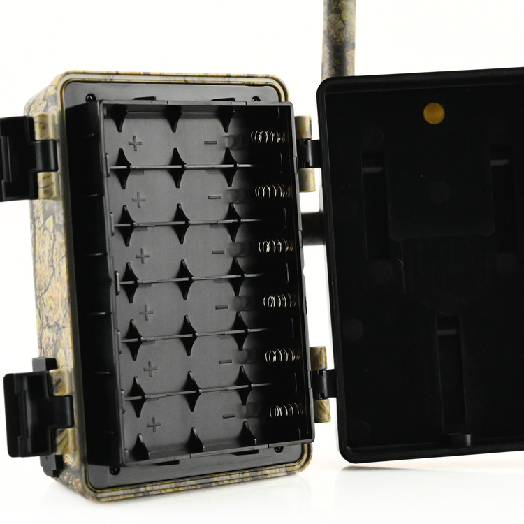 Zestaw Fotopułapka GSM Kamera Leśna TOPHUNT H6 Tree grain Panel Solarny 6xAkumulator 18650 Karta SD 32 GB Karta SIM Orange