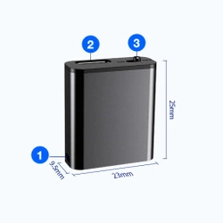 Mini Dyktafon Szpiegowski Mały 16GB Detekcja DSP Magnes Brelok Zawieszka Q8 (outlet)