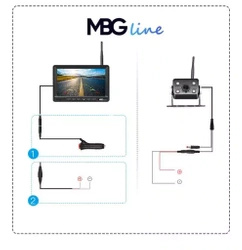 Profesjonalna Kamera cofania MBG line SNR-CX77+ 4x607T1 + 64GB