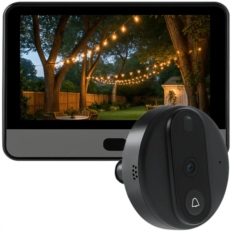 Wizjer elektroniczny judasz z czujnikiem ruchu JDS1 tryb nocny