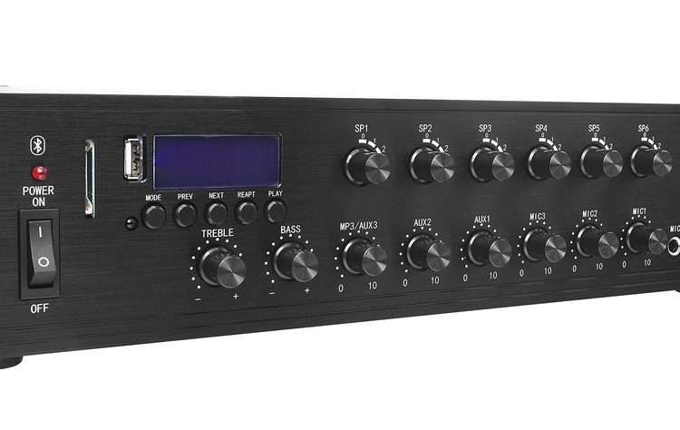 WZMACNIACZ do głośników PA HQM1120BT 120W + PILOT 