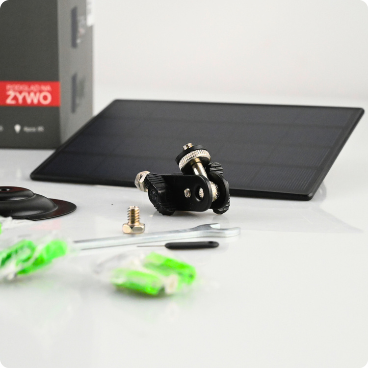 Zestaw Fotopułapka GSM Kamera Leśna TOPHUNT H6 Tree grain Panel Solarny 6xAkumulator 18650 Karta SD 32 GB Karta SIM Orange