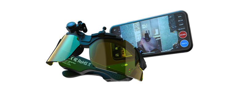 Okulary taktyczne AimCam Pro 3K z kamerą 3K