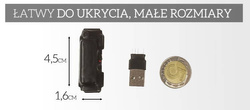 Dyktafon szpiegowski podsłuch dyskretny MKX mini 8GB 15h