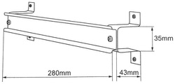 Szyna montażowa DIN TS-35 OMI-5-DIN do obudowy OMI-5 Satel