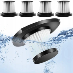Zestaw akcesoriów odkurzających do dmuchawy MBG line JetPower J01 PRO — 4 filtry HEPA + szczotka