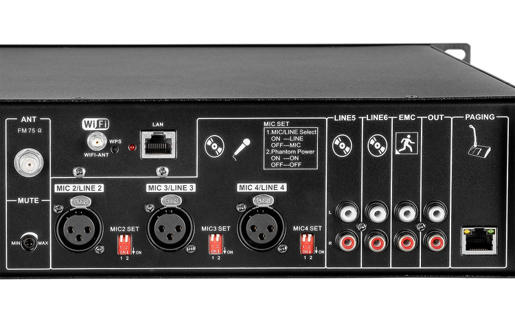 Wzmacniacz audio HQM4240WF/DA -  PA WiFi 120W