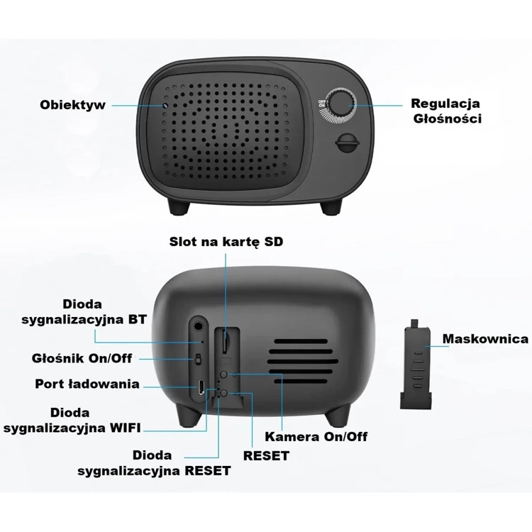 Ukryta Kamera WIFI głośnik MKTV-1 