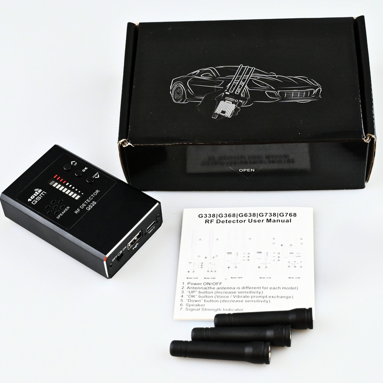 Nowoczesny Wykrywacz Podsłuchów, Kamer i Lokalizatorów MK638 – Inteligentna Ochrona Twojej Prywatności