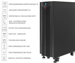 Zasilacz awaryjny UPS10KV-ON/3F (20x9Ah) East
