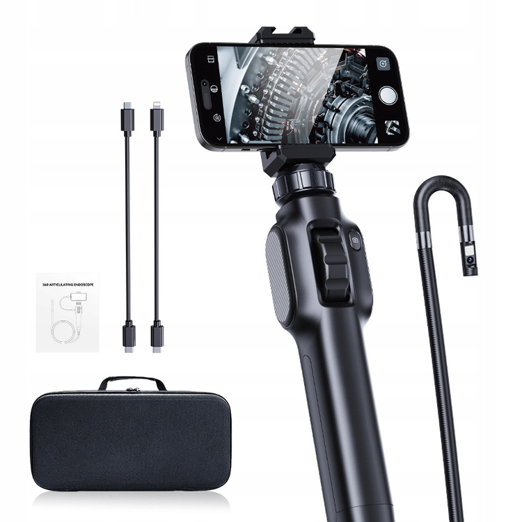 Kamera Inspekcyjna S43-OTG PRO RUCHOMA GŁOWICA 360 