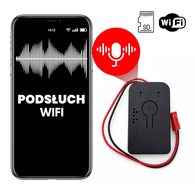 Dyktafon WiFi MKING MKAR09 – nasłuch online i długie czuwanie