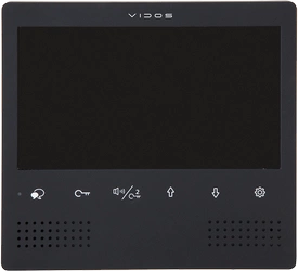 Monitor wideodomofonu Vidos Duo M1023B-2 Czarny