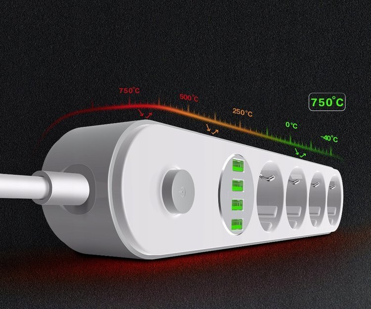 Listwa zasilająca LDNIO SE4432 4 gniazda 4xUSB