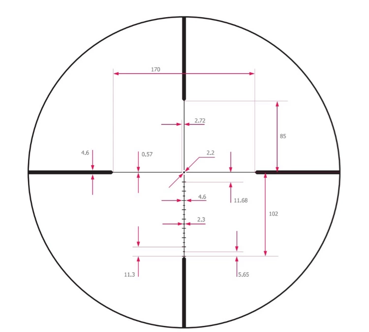 Krzyż celowniczy Noxar Magnar 1,5-9x42 WA