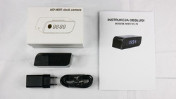 Mini kamera w zegarku szpiegowskim NX70 WIFI HD podgląd na żywo budzik