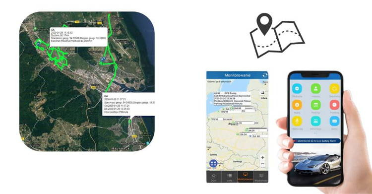 Lokalizator GPS HERMES Wodoodporny IP65 z Magnesem 60 Dni Pracy Podsłuch