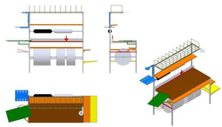 Stół do pakowania 4lop Modułowy PEŁNY ZESTAW 80x200 cm