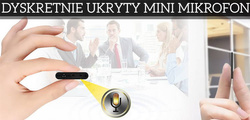 Mini Dyktafon Q1 2w1 8GB (Detekcja Głosu) 20h pracy