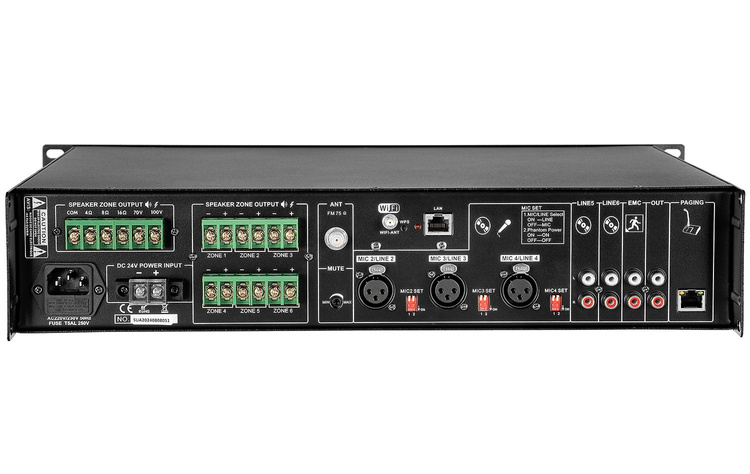 Wzmacniacz audio HQM4240WF/DA -  PA WiFi 120W
