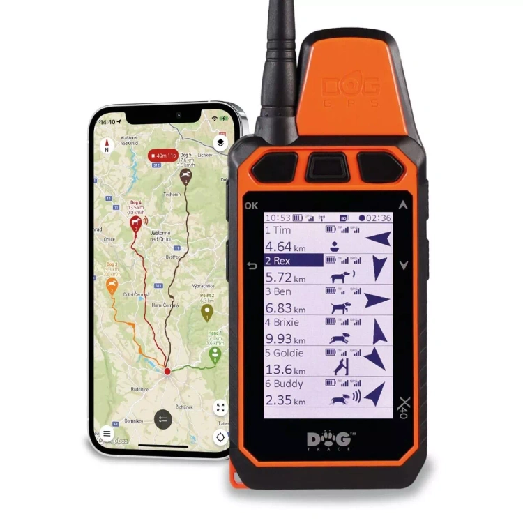 Odbiornik DOGTRACE DOG GPS X40 – kompaktowy pilot GPS do lokalizacji psów