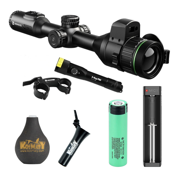Alpex A50EL 4K LRF Hikmicro + X-hog Pro 850/940 nm + Wabiki + Akumulator 18650 + Ładowarka MC1